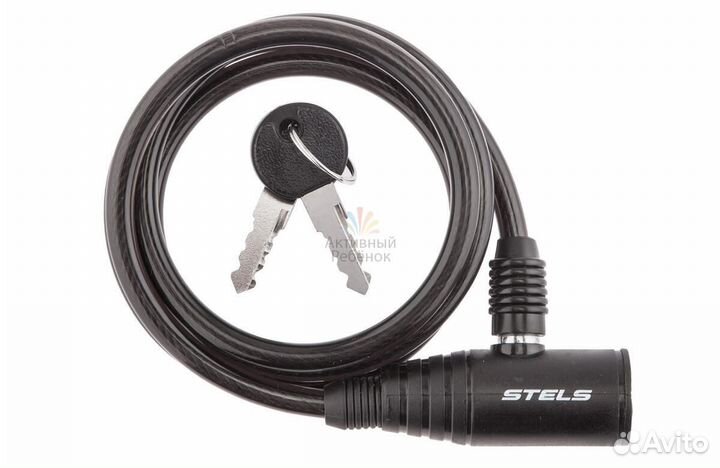 Трос-замок 87107 8х1200мм,черный