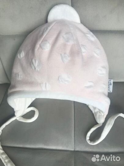 Шапка зимняя для девочки от 0 до 3 мес