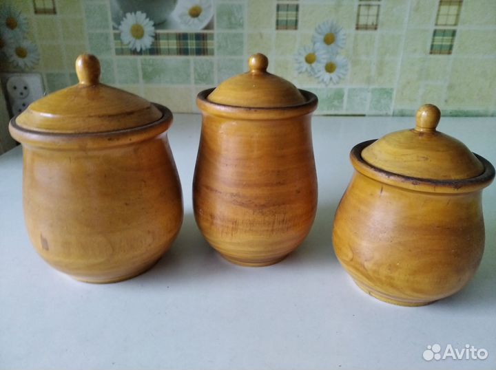 Банки для сыпучих продуктов СССР дерево