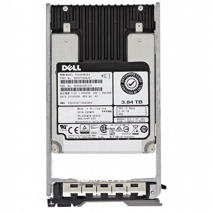 [GYMY9] Жесткий Диск Dell 3.84tb Sas 2,5" Ssd Gymy9