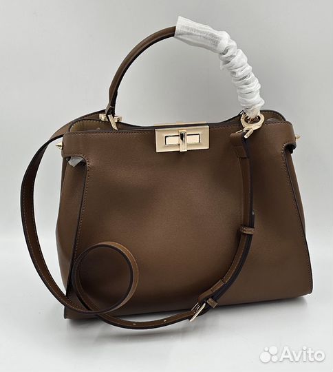 Сумка натуральная кожа коричневая новая