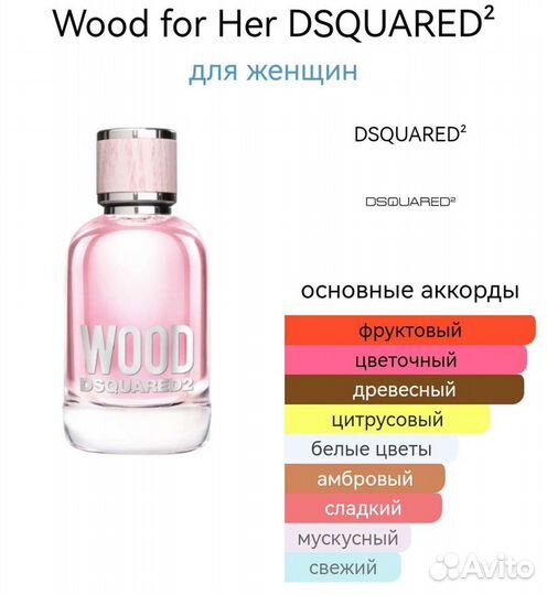 Тестер Wood for Her dsquared 35 мл