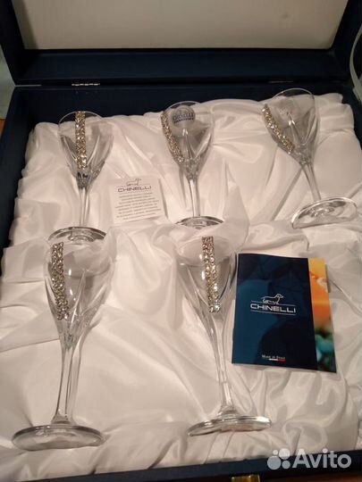 Набор из 6 бокалов для вина Регина Сваровски