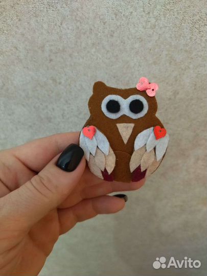 Брелок, броши из фетра