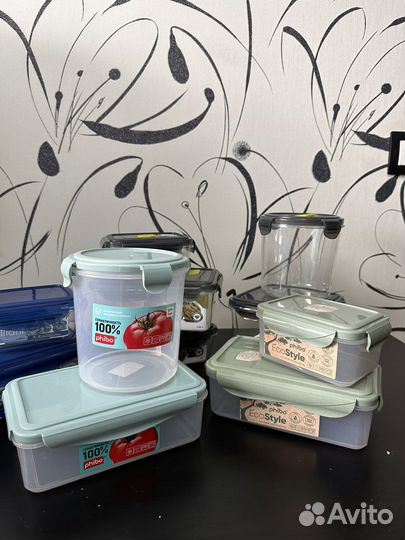 Новые Контейнеры пластиковые с крышкой для еды