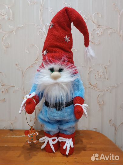 Новогодний скандинавский гном ручной работы