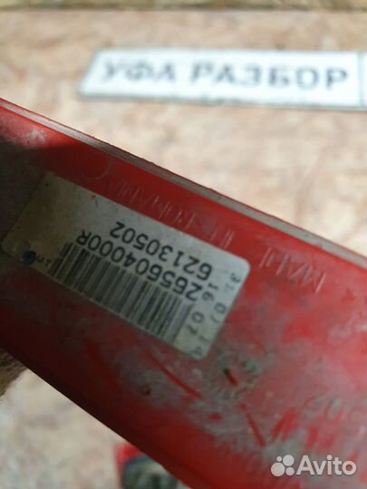 Катафот заднего бампера правый Renault Duster 2012