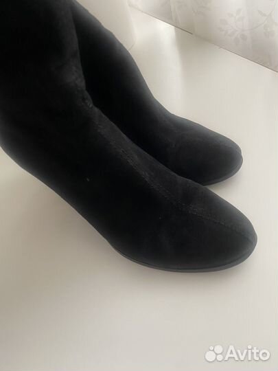 Сапоги женские натуральная замша 38