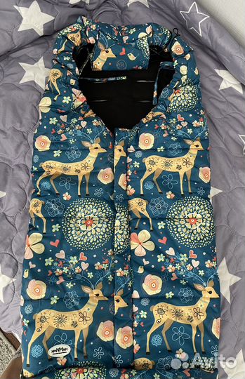 Зимний конверт в коляску мимими