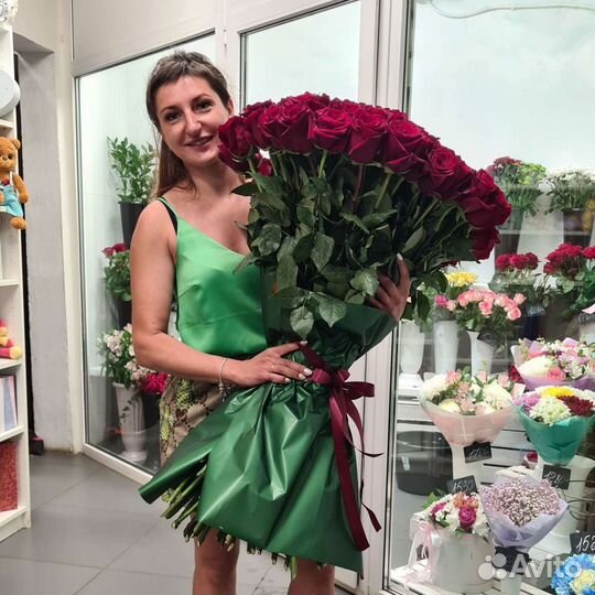 101 роза эквадор 