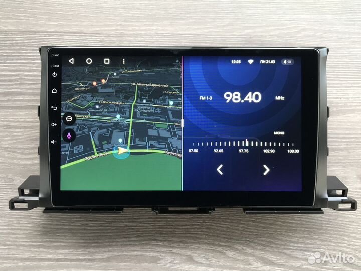 Магнитола Toyota Highlander с круговым обзором 360