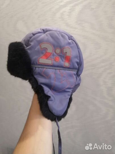 Шапка ушанка детская
