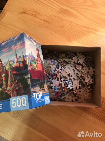 Пазлы 500 деталей 3 шт пейзажи и кремаль