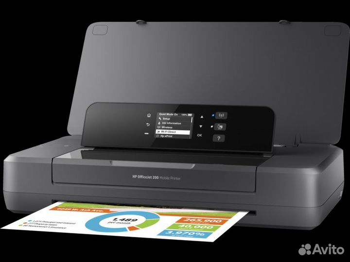 Мобильный цветной принтер HP OfficeJet 202