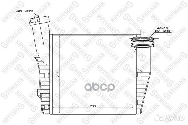 10-40083-SX интеркулер левый VW Touareg 3.0TDi