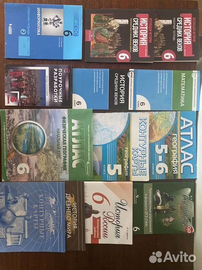 Учебники, рабочие тетради, атласы, контурные карты