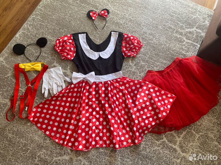 Костюм женский карнавальный Микки и Минни