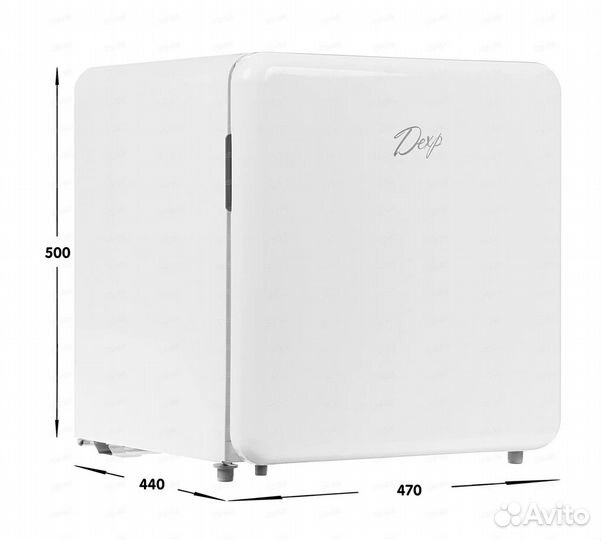 Холодильник компактный dexp RF-SD050RMA/W белый