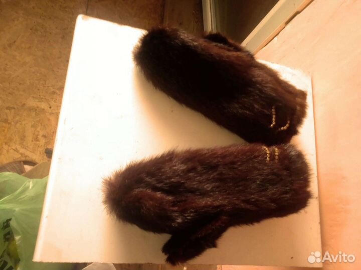 Норковые варежки