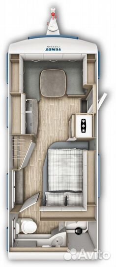 Прицеп-дача Fendt Bianco Activ 550 SD, 2023