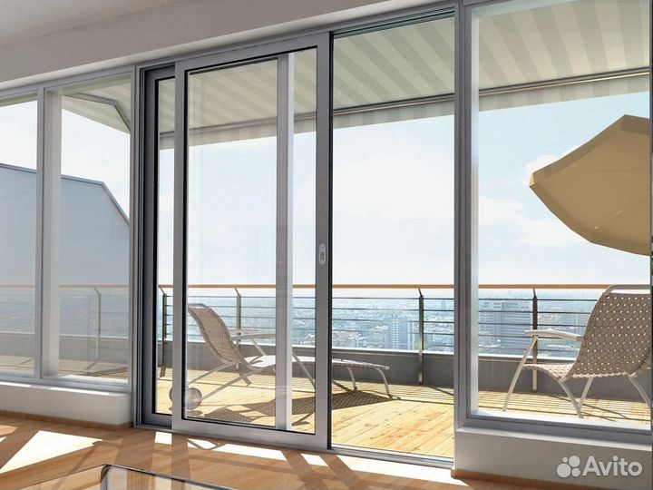 Портальные раздвижные окна от производителя