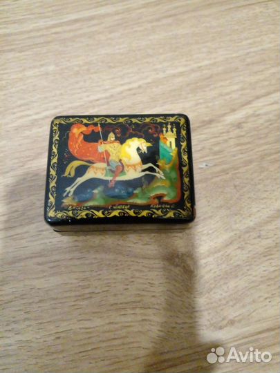 Шкатулка лаковая СССР