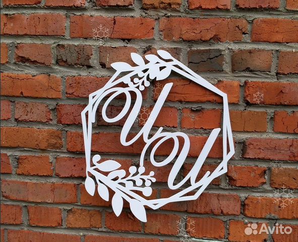 Монограмма на свадьбу (разные размеры)