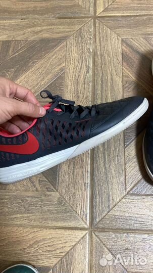 Футзалки Nike lunar gato черные