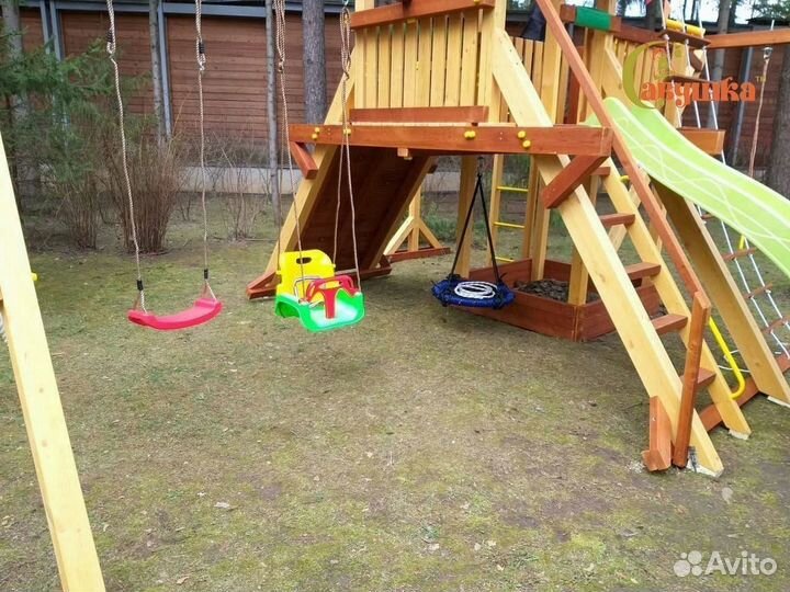 Детская площадка скалодром горка Савушка Люкс 6