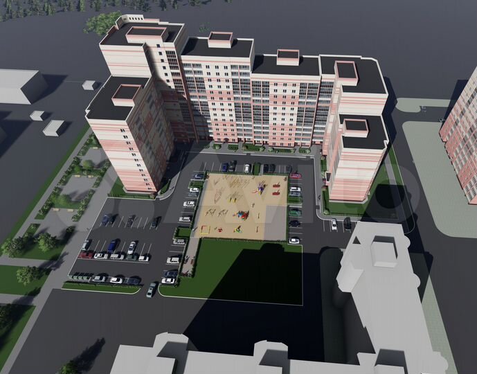 3-к. квартира, 86,8 м², 2/12 эт.