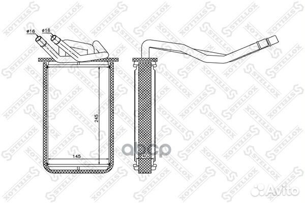 Радиатор печки 1035134SX Stellox