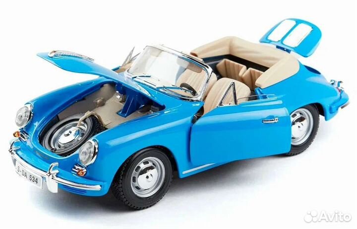 Porsche 356B Cabrio 1961 Bburago 1:18