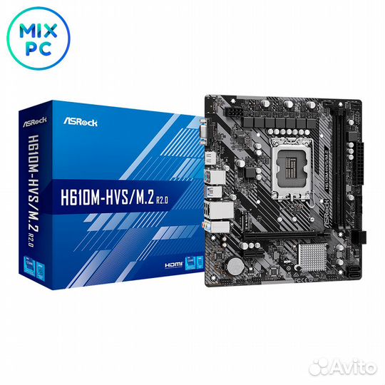 Материнская плата LGA1700 ASRock H610M-HVS/M.2 R2
