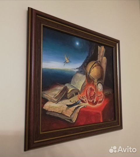 Авторская картина с колибри приносящая счастье