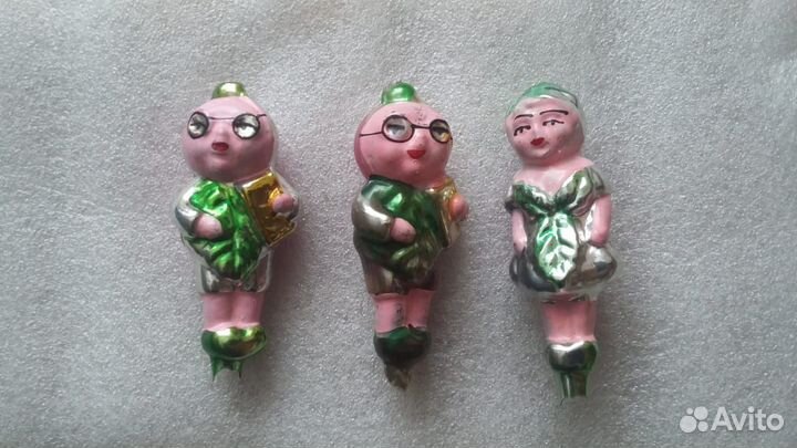 Елочные игрушки на прищепках,СССР