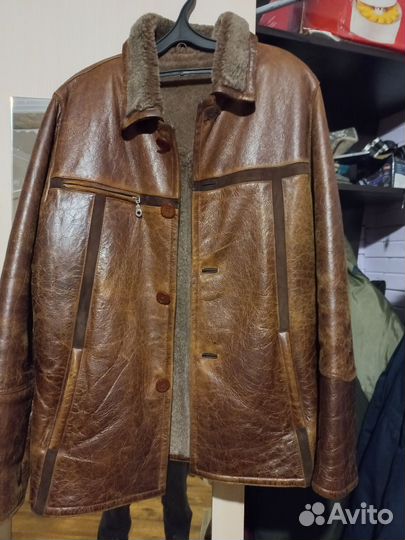 Дубленка натуральная мужская 50 размер