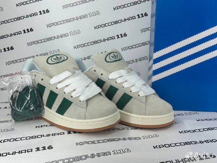 Кроссовки Adidas campus 00S grey green