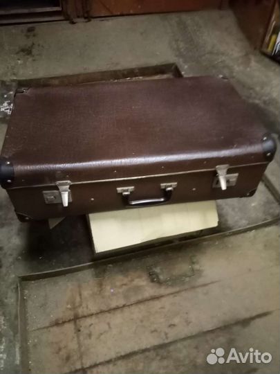 Фибровый советский чемодан изг. В Ленинграде