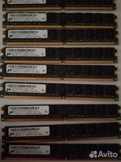 Есс non-registered, buffered Ddr2 Micron 2GB ECC
