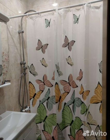 Штора для ванной тканевая