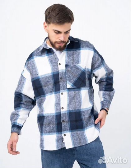 Рубашка тёплая мужская 58