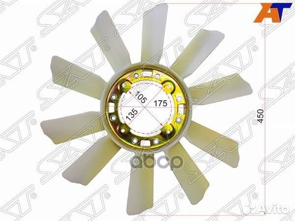 Крыльчатка вентилятора toyota hilux/vigo/fortuner