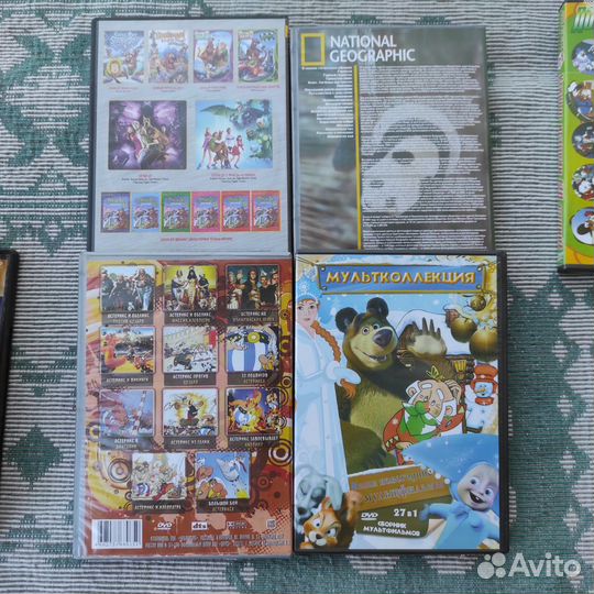 8 DVD дисков с мультиками и не только