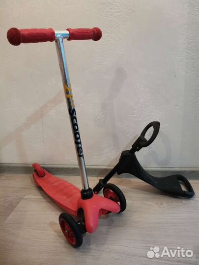 Самокат детский трехколесный бу