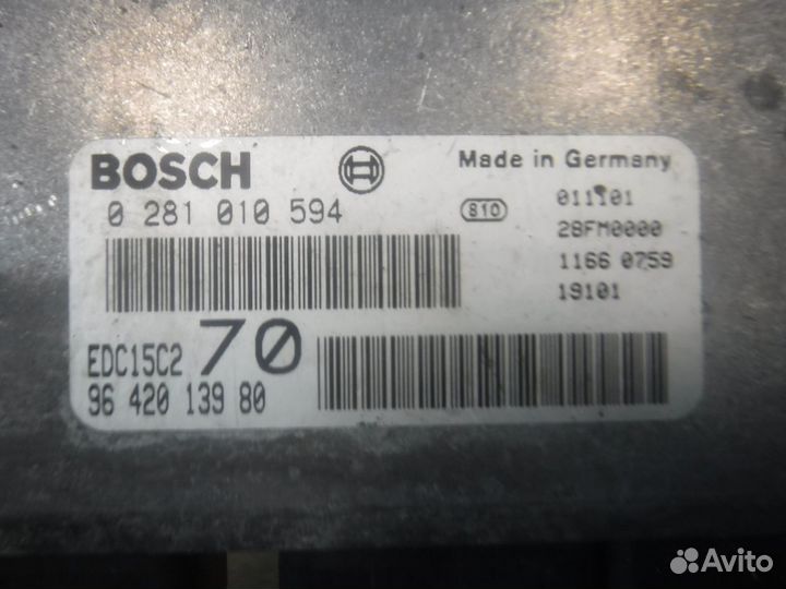 Эбу блок управления двигателем Peugeot 206 2.0 HDI