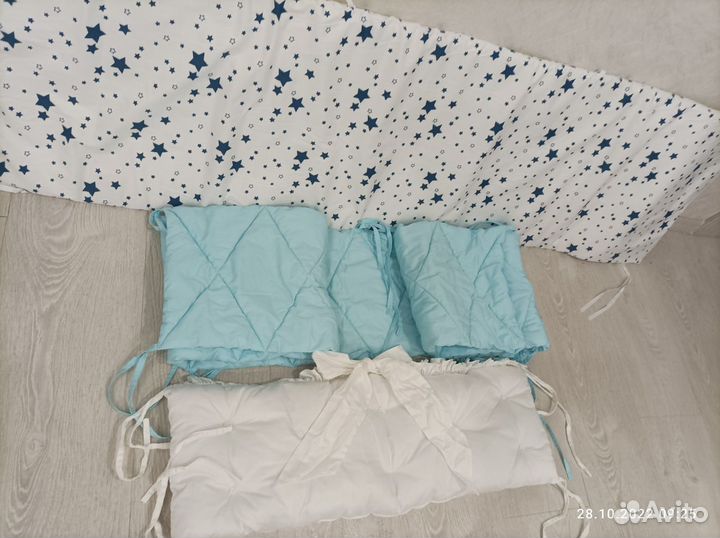 Бортики и текстиль для кроватки Премиум беби