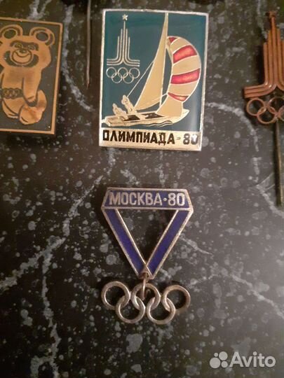 Олимпиада-80. Олимпий мишка. Значки СССР