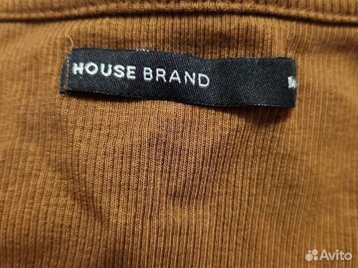 Топ с вырезом и накидка каричневые house brand