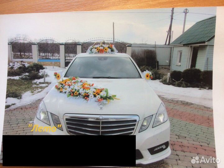 Свадебные украшения на машину