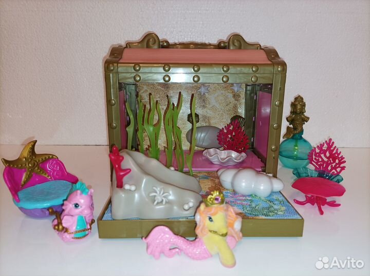 Сундучок Филли русалки и карета с морским коньком